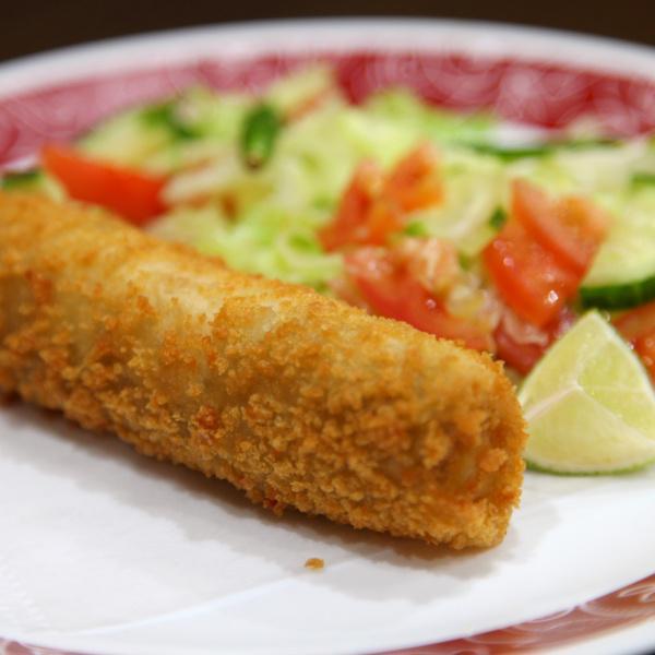Chicken Roll · Crispy pastry filled with minced chicken.