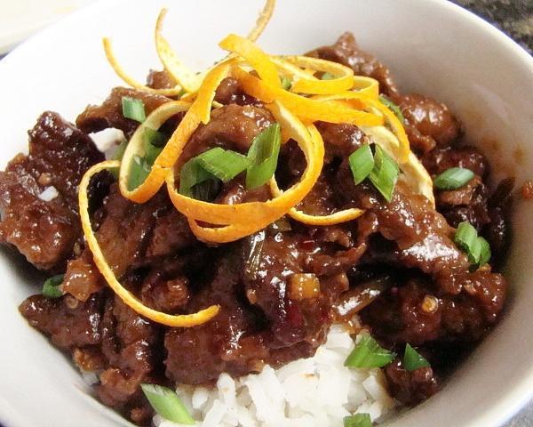 Orange Beef · Hot and spicy.