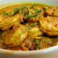 Shrimp with Curry Sauce · Hot and spicy.