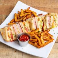 Club Sandwich · Yes, the club, our way. Incredible taste. Why? We prepare it softly, slowly on toasted bread...
