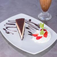 Chocolate Ganache Cheesecake · 