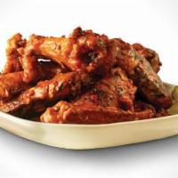24 Piece Wing · 24 pieces of Pit Smoked Wings with 2 choices of flavor.