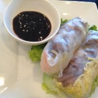 2 Spring Roll · Rice pepper with shrimp, beef and vegetable.