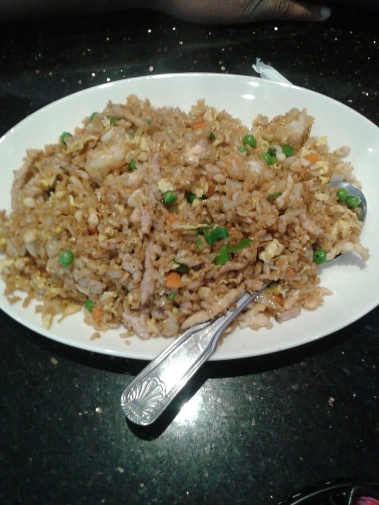 Combination Fried Rice · Rice with chicken, pork and shrimp.