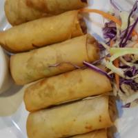 1. Crispy Rolls · 5 rolls. Vegetarian rolls of cabbage, carrot, and noodles served with sweet and sour sauce.