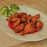 8 Piece Fresh Jumbo Wings · ~ can choose 1~2 flavor(s) **Celery/carrots + dipping sauces are add ons