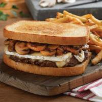 Mushroom & Brie Melt · 100% USDA premium beef patty with sautéed mushrooms, caramelized onions, and melted brie on ...