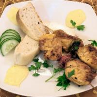 Chicken Kabobs · Marinated and Grilled Chicken Breasts with Bell Peppers