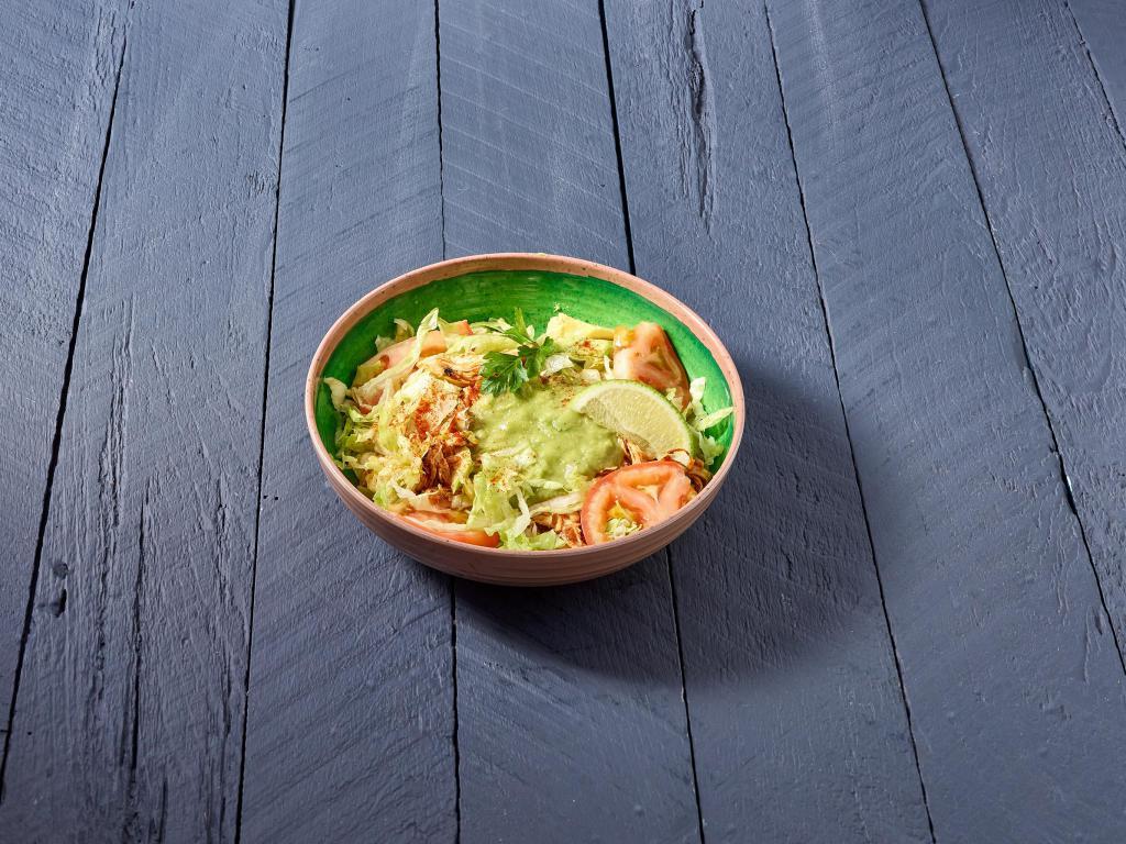 Chicken Salad · Strips of juicy chicken breast on a bed of fresh greens and your choice of dressing.