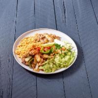 Pedro's Special Fajitas for 1 · Boneless chicken breasts or tender flank steak marinated with our special ingredients with r...