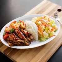 Chicken and Shrimp Combo · Boneless, skinless chicken & stir-fried Shrimp w/ Veges marinated and grilled in our own spe...