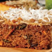 Signature Carrot Cake Slice · Vegetarian.