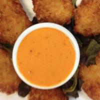 Panko Breaded Shrimp · Served with a zesty pepper aioli.