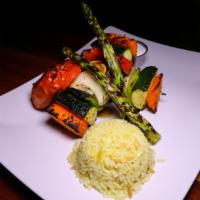Vegetarian Plate · Seasonal grilled vegetables and chefs daily vegetarian selection.