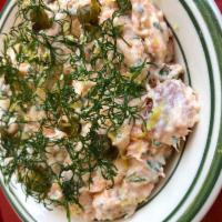 House Smoked California King Salmon Dip · House smoked California King Salmon, lemon, caper, dill, house-made saltine crackers