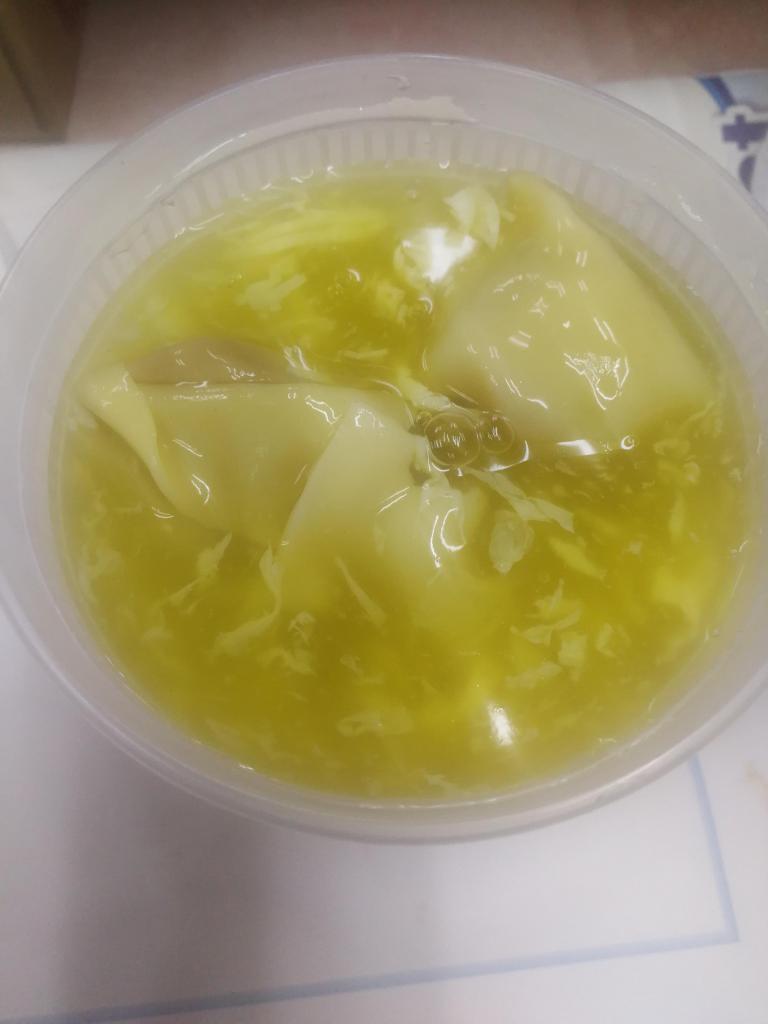 20. Wonton Egg Drop Soup · With crispy noodle.