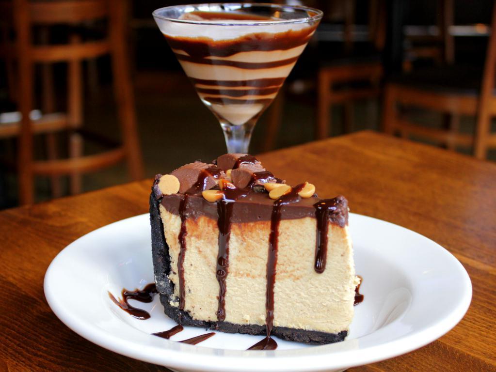 Peanut Butter Pie · House-made peanut butter mousse in a chocolate cookie crust, topped with a layer of chocolate and peanut butter cups.