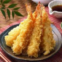 4 Shrimp Tempura · Japanese-style fried shrimp.