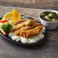 Pork Cutlets Entree · Pork cutlets with thick soy sauce. Served with miso soup and rice. 
