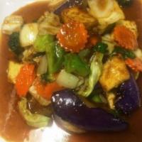 Garlic and Pepper · Sauteed meat of choice with garlic and black pepper sauce. Served with steamed vegetables.