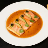 1. Jalapeno Delight · Sliced tuna, salmon or yellowtail, jalapeno, cilantro and tobiko. 