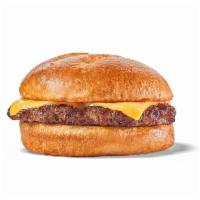 Kid's Cheeseburger · Served with your choice of veggies, fruit or all natural-cut french fries, and milk or soft ...