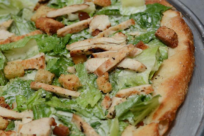 Chicken Caesar Salad Pizza · 