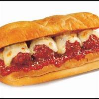 Meatball and Cheese Sandwich · Homemade meatball, marinara sauce  and melted cheese. Comes on a french roll, served with po...