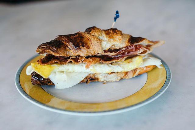 Egg, Cheese and Bacon Croissant · 