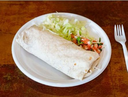 Beans and Cheese Burrito · Flour tortilla filled with beans, rice, cheese and sour cream.