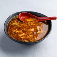 Hot and Sour Soup · Soup that is both spicy and sour, typically flavored with hot pepper and vinegar. Hot and sp...