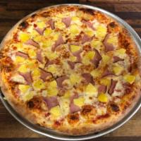 Hawaiian Pizza · Grilled imported ham, grilled pineapple and mozzarella.