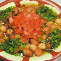 Fool · Fava beans cooked in a lemony-garlic sauce. Vegan.