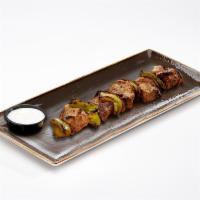 Bistro Filet Kabob a la Carte · Marinated pieces of tender beef skewered with onions and bell peppers.
