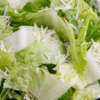 Caesar Salad · Romaine lettuce, Parmesan cheese, seasoned croutons and signature Caesar dressing.