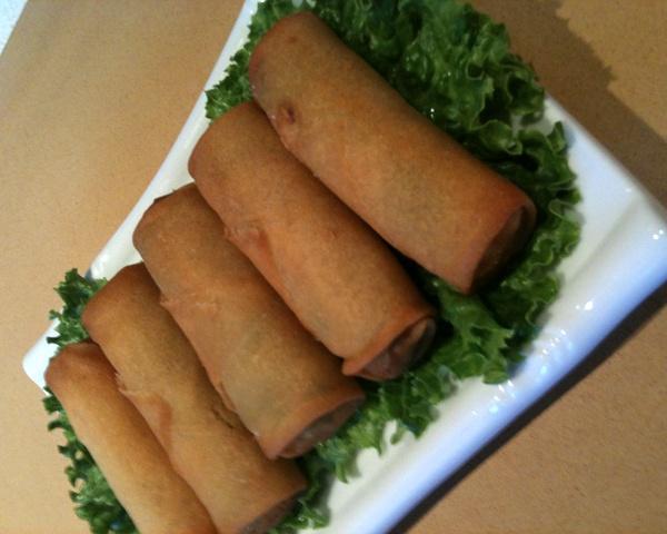 5 Pieces Vegetable Spring Roll · Deep fried vegetable spring roll.