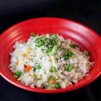 Fried Rice · Contains eggs, onion, carrots and peas. Add chicken or shrimp for an additional charge.