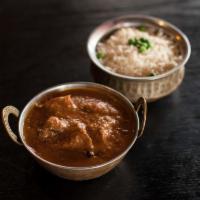 38. Chicken Tikka Masala · Boneless chicken breast cubes cooked in special sauce with herbs and spices. Gluten free.