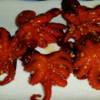 Seasoned Octopus · Five pieces.