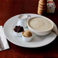Cream of Wheat · Served with brown sugar, raisins and steamed milk.