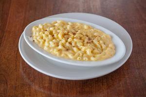 Not Your Momma's Mac and Cheese · Pasta entrée made with elbow macaroni and Portuguese sausage in a creamy sauce consisting of...