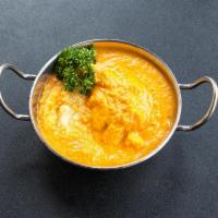 Chicken Coconut Curry · Chicken in a unique combo of coconut, cream and fresh cilantro.  Please note:  Entrees do no...