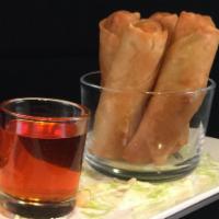 A1. Vegetable Spring Rolls · 4 pieces. Glass noodles, cabbage, celery and carrots wrapped in a spring roll skin and then ...