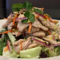 SD4. Chicken Lemon Salad · Steamed chicken, celery, red onions, carrots and tomatoes.