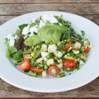 Grilled Vegetable Salad Lunch · Served with Laura Chenel goat cheese, mixed greens, asparagus, corn, zucchini, cherry tomato...