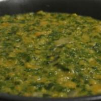 93. Daal Saag · Cooked with lentil and fresh spinach.