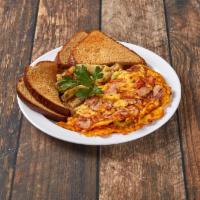 Denver Omelet · Onions, cheese and bell pepper. Served with home fries and wheat toast.
