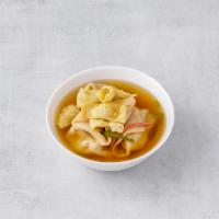 13. Wonton Soup · With crispy noodle.