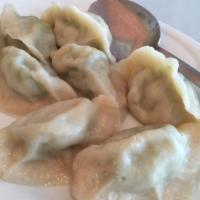 Pot Stickers · 8 pieces. Broiled or pan-fried dumplings filled with minced vegetables and tofu. Served with...