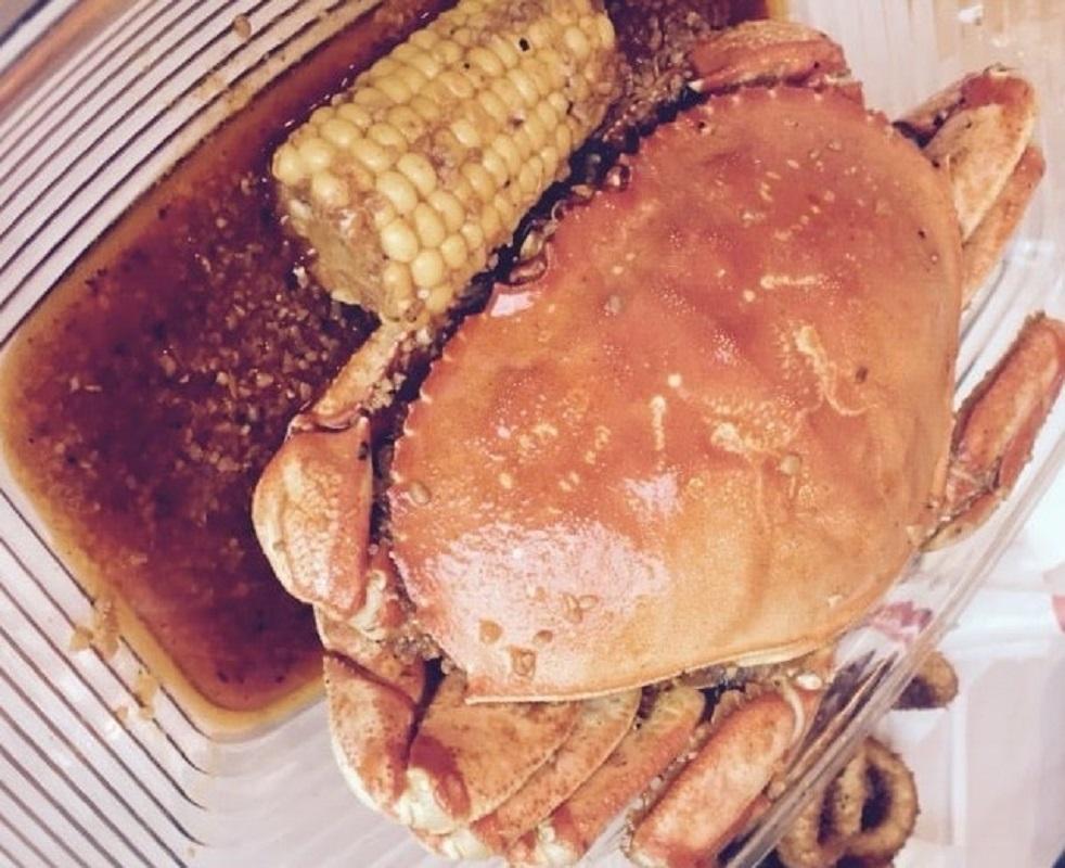 Dungeness Crab (Whole Crab) · 1 whole Dungeness Crab tossed in a bag with your choice of seasoning and spice level. Includes 1 corn